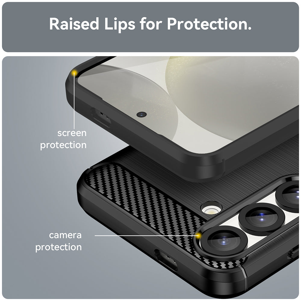 Etui na Samsung Galaxy S26, Techsuit, Carbon, Czarne