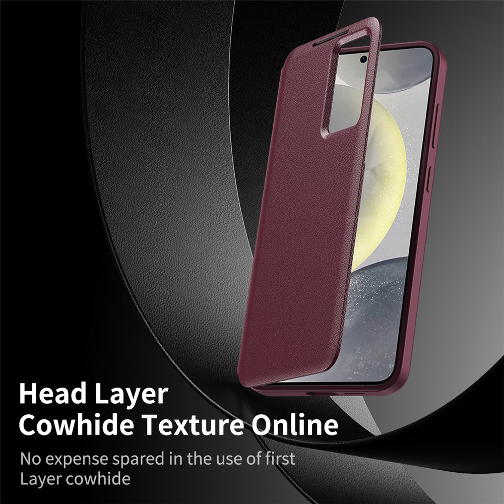 Etui na Samsung Galaxy S26, Techsuit, SmartView, Czerwony