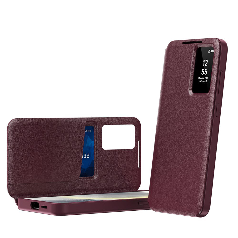 Etui na Samsung Galaxy S26, Techsuit, SmartView, Czerwony