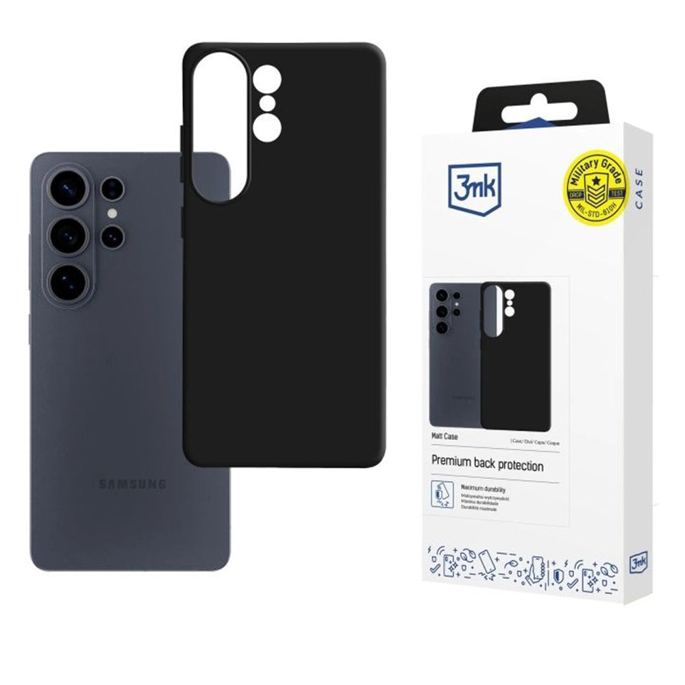 Etui na Samsung Galaxy S26 Ultra, 3MK, Czarne Matowe