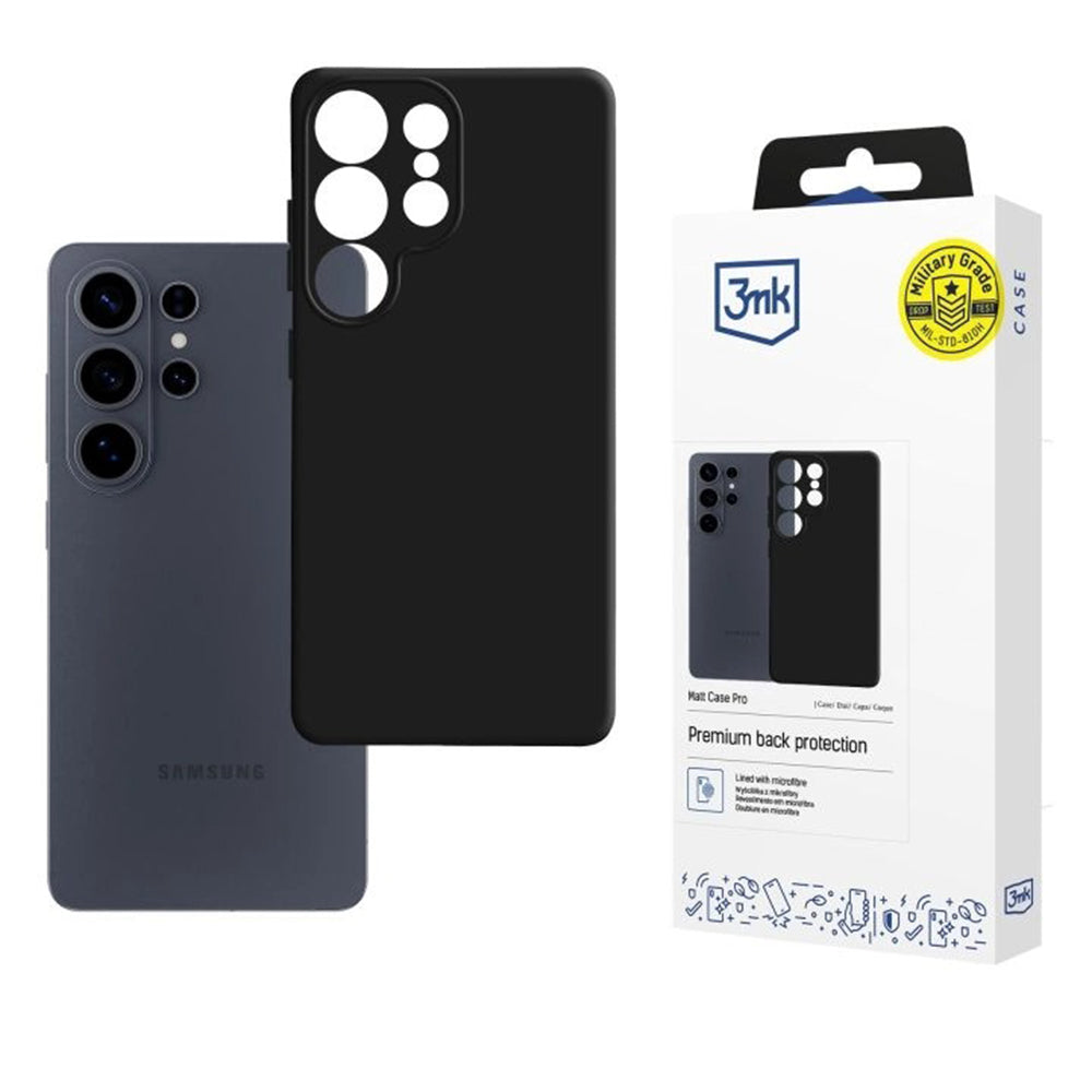 Etui na Samsung Galaxy S26 Ultra, 3MK, Pro, Czarne Matowe