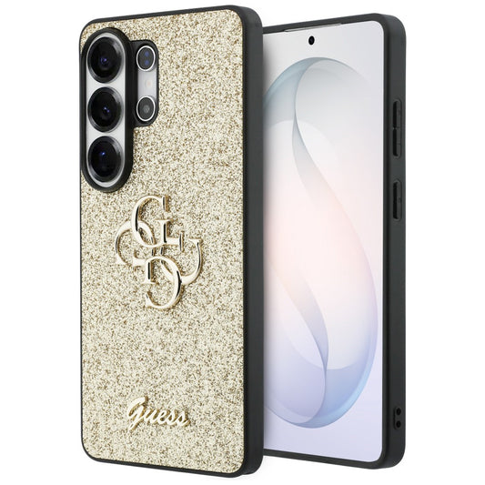 Etui na Samsung Galaxy S26 Ultra S948, Guess, Fixed Glitter Big 4G Metal Frame, Złote