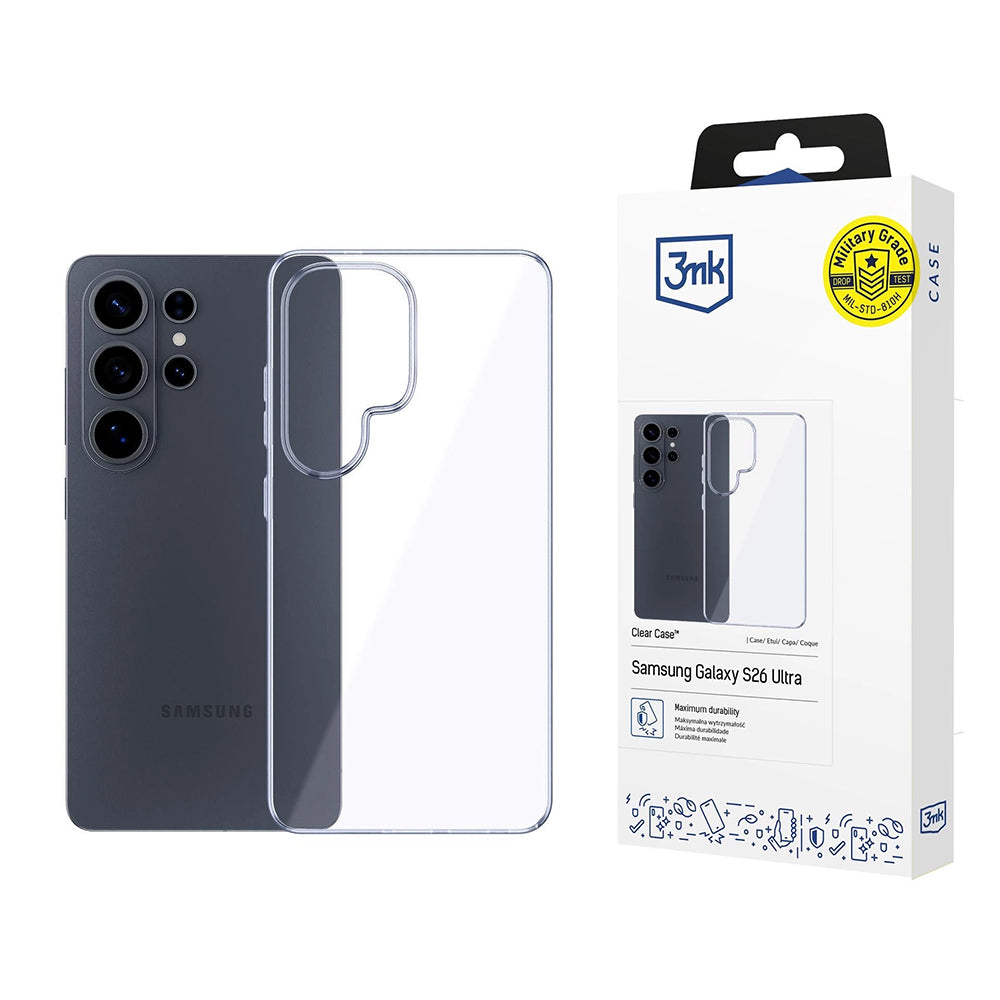 Etui do Samsung Galaxy S26 Ultra S948, 3MK, Przezroczyste, Transparentne