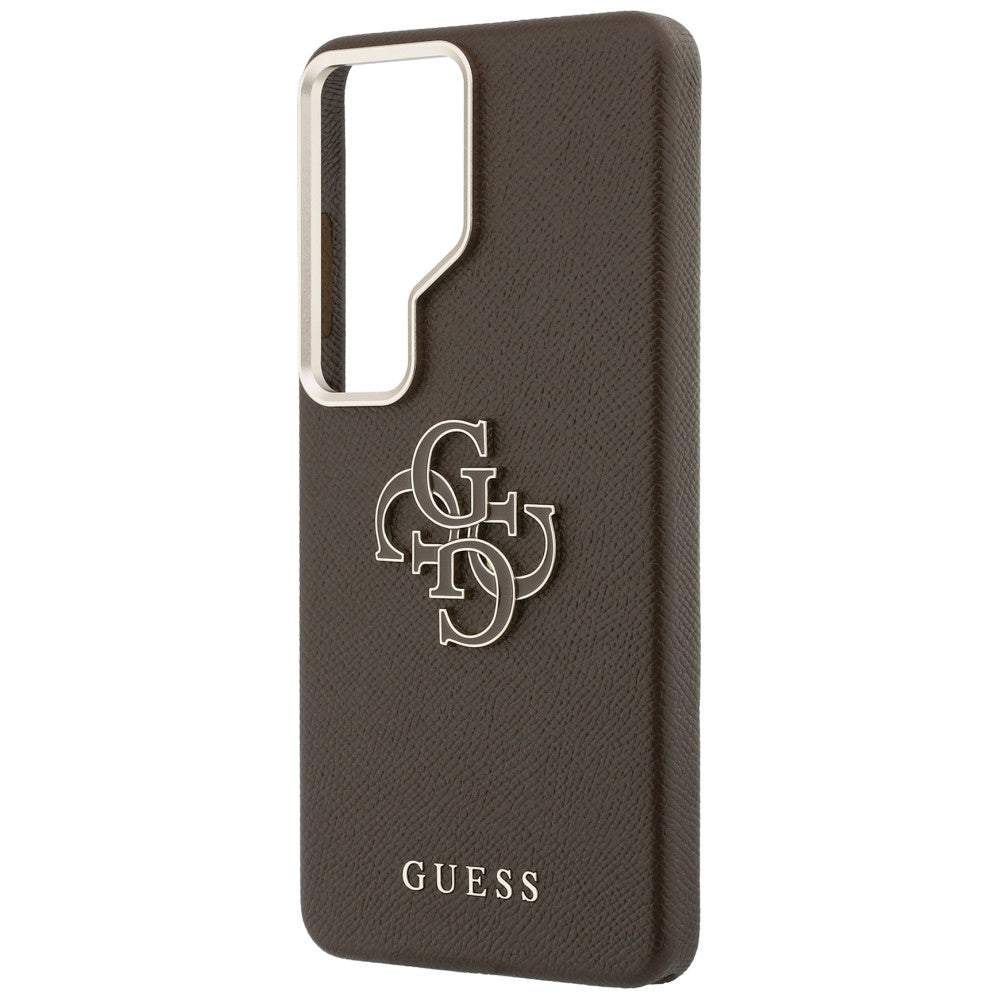 Etui na Samsung Galaxy S26 Ultra S948, Guess, 4G Grained Big and Classic Logo, Brązowy