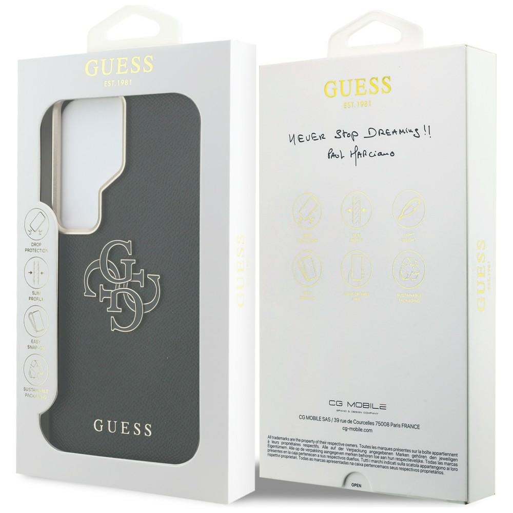 Etui na Samsung Galaxy S26 Ultra S948, Guess, 4G Grained Big and Classic Logo, Czarne