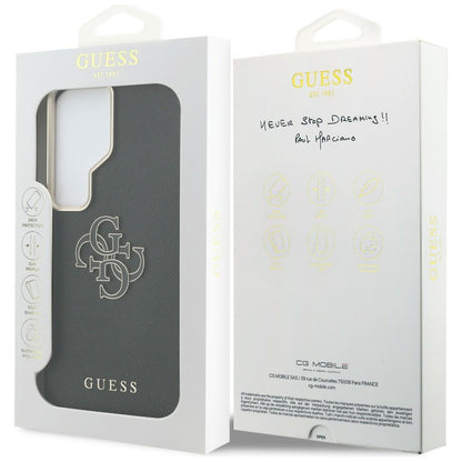 Etui na Samsung Galaxy S26 Ultra S948, Guess, 4G Grained Big and Classic Logo, Czarne