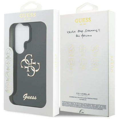 Etui na Samsung Galaxy S26 Ultra S948, Guess, IML Big Metal 4G Script, Czarne