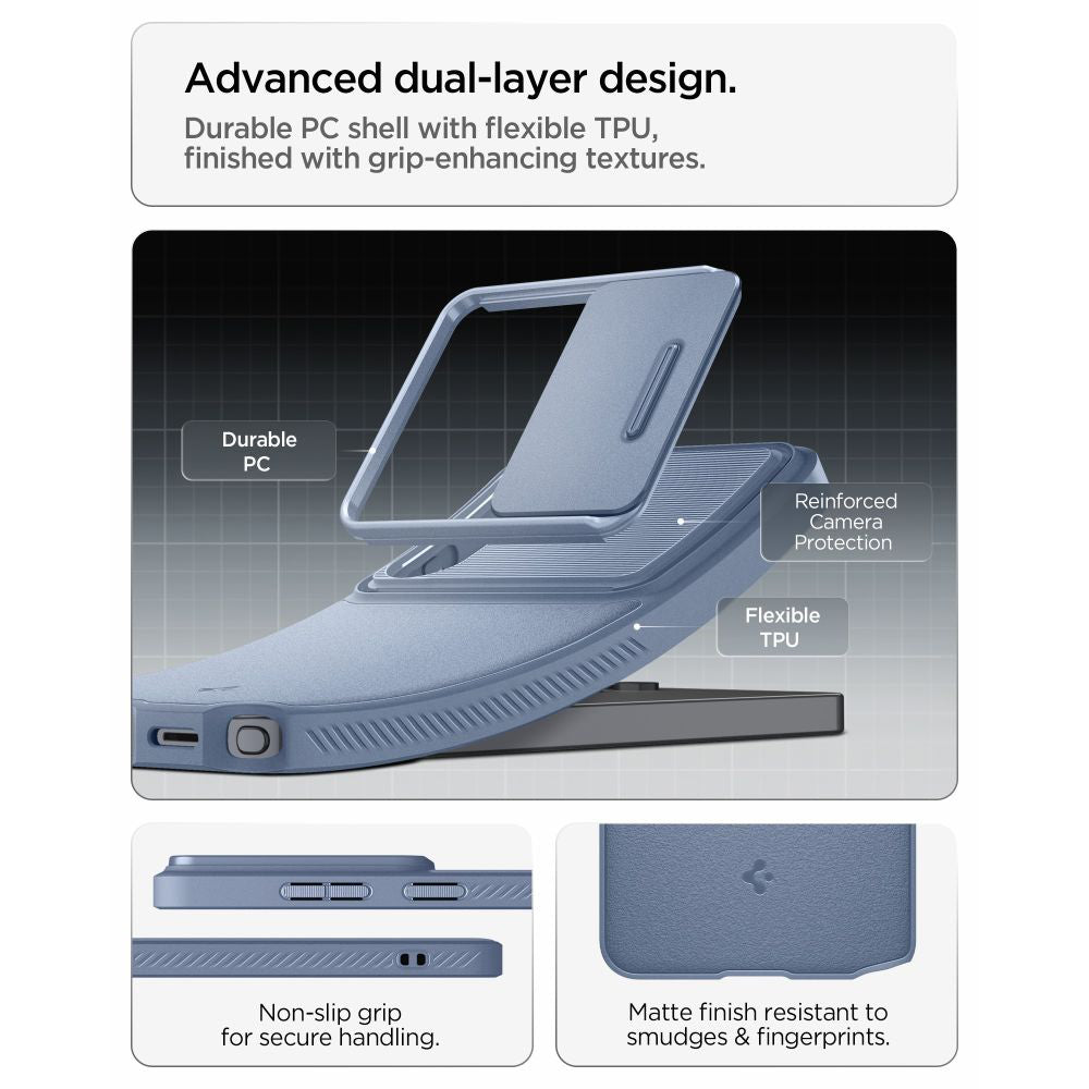 Case for Samsung Galaxy S26 Ultra S948, Spigen, Optik Armor, Blue ACS11226