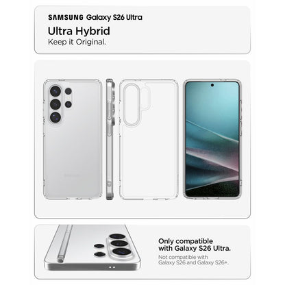 Etui na Samsung Galaxy S26 Ultra S948, Spigen, Ultra Hybrid, Przezroczyste ACS10677