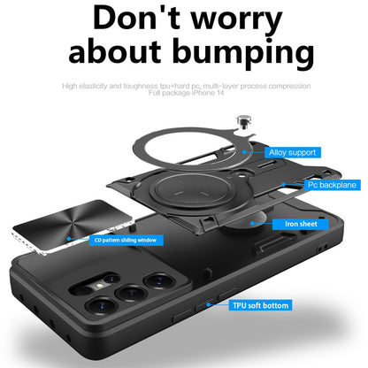 Etui na Samsung Galaxy S26 Ultra, Techsuit, CamGuard Pro, Niebieskie