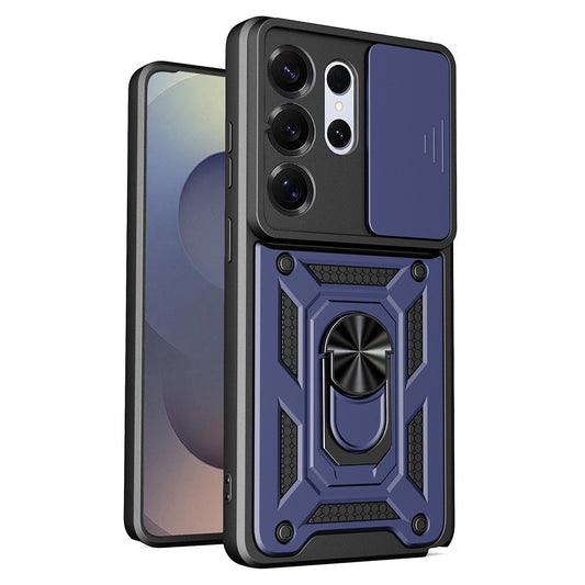 Etui na Samsung Galaxy S26 Ultra, Techsuit, CamShield, Niebieskie