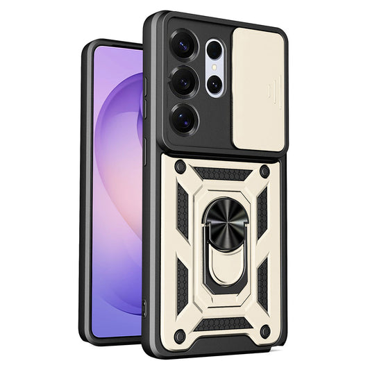 Case for Samsung Galaxy S26 Ultra, Techsuit, CamShield, Gold