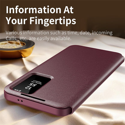 Etui na Samsung Galaxy S26 Ultra S948, Techsuit, SmartView, Czerwone