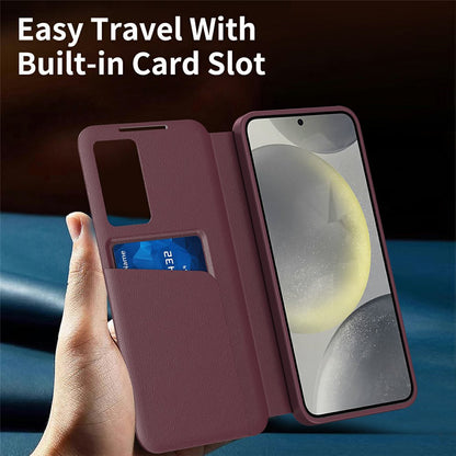 Etui na Samsung Galaxy S26 Ultra S948, Techsuit, SmartView, Czerwone