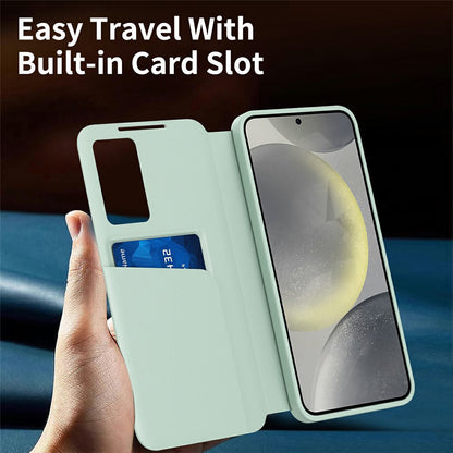 Etui na Samsung Galaxy S26 Ultra S948, Techsuit, SmartView, Zielony