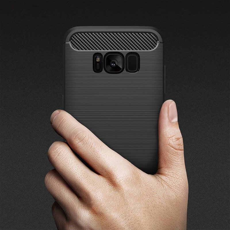 Case for Samsung Galaxy S8+ G955, Techsuit, Carbon, Black