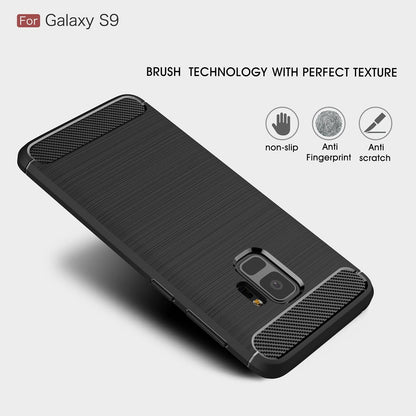 Case for Samsung Galaxy S9 G960, Techsuit, Carbon, Black