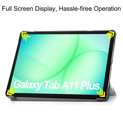 Etui na Samsung Galaxy Tab A11+ / Tab A9+, Techsuit, FoldPro Unicorn, wielokolorowe