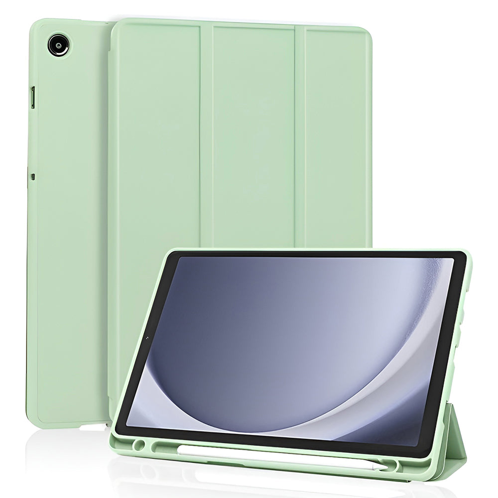 Etui na Samsung Galaxy Tab A11 / Tab A9, Techsuit, Flex Trifold New Model, Zielony Matcha