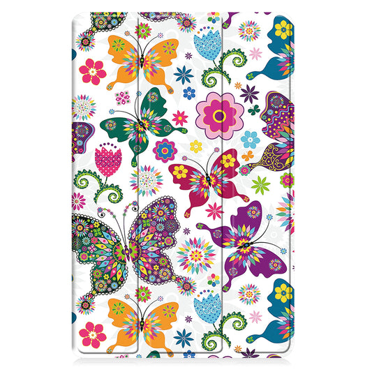 Etui na Samsung Galaxy Tab A11 / Tab A9, Techsuit, FoldPro Butterfly Nowy Model, Wielokolorowy