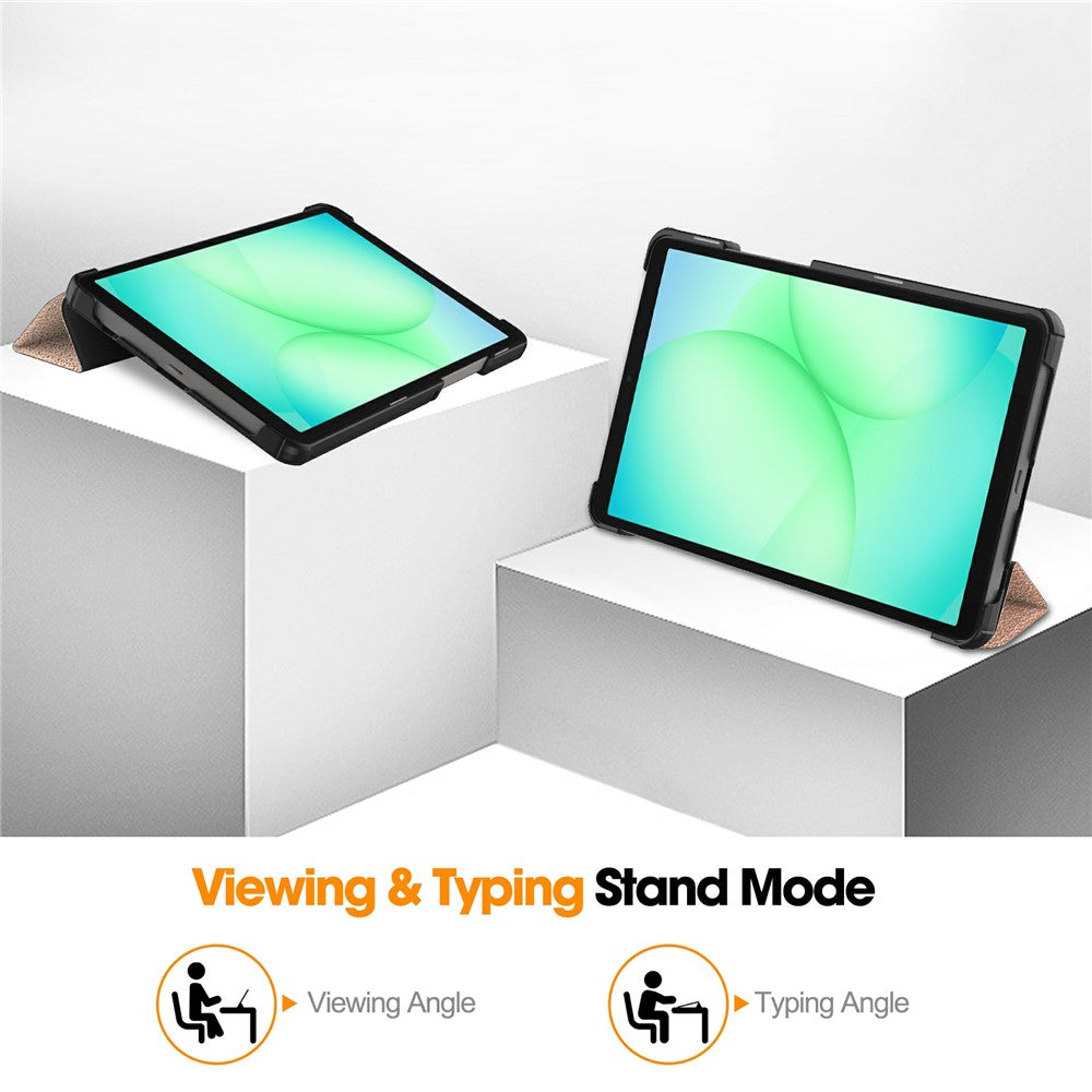 Etui na Samsung Galaxy Tab A11 / Tab A9, Techsuit, FoldPro, Różowe Złoto