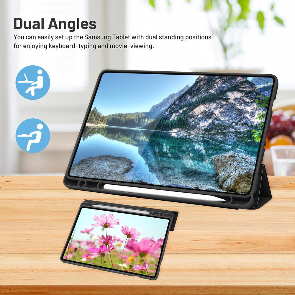 Etui na Samsung Galaxy Tab A9+, Techsuit, Flex Trifold, Zielona Matcha