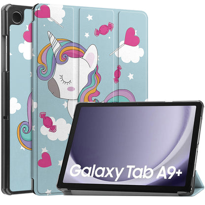 Etui na Samsung Galaxy Tab A9+, Techsuit, FoldPro Unicorn, wielokolorowe