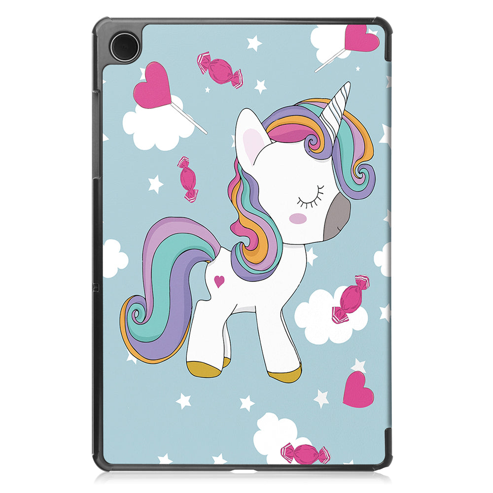 Etui na Samsung Galaxy Tab A9+, Techsuit, FoldPro Unicorn, wielokolorowe