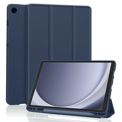 Case for Samsung Galaxy Tab A11 / Tab A9, Techsuit, Flex Trifold, Navy Blue