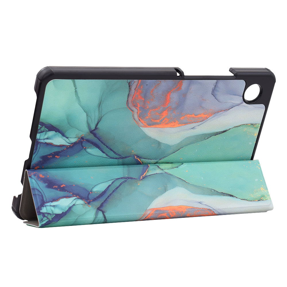 Etui na Samsung Galaxy Tab A11 / Tab A9, Techsuit, FoldPro Green Time, Wielokolorowe