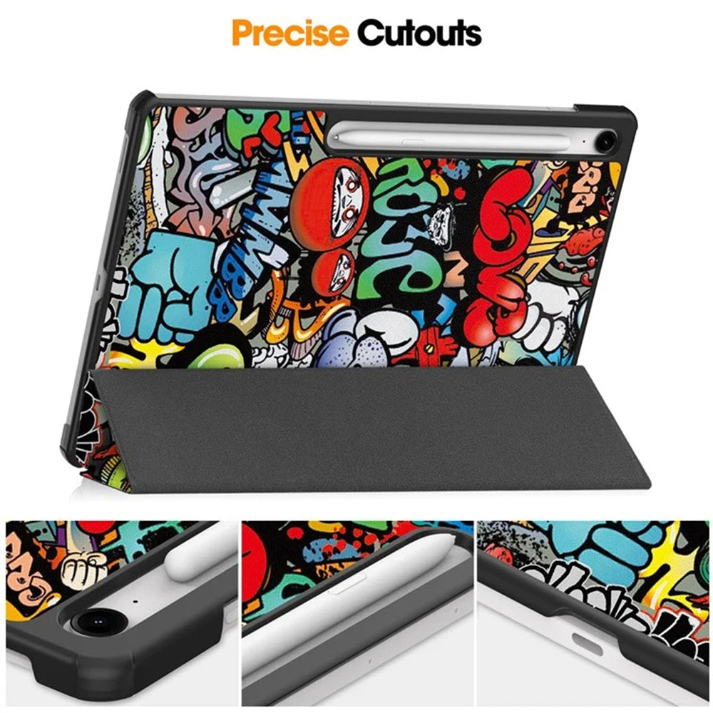 Etui na Samsung Galaxy Tab S10 FE+, Techsuit, FoldPro Urban Vibe, Wielokolorowe