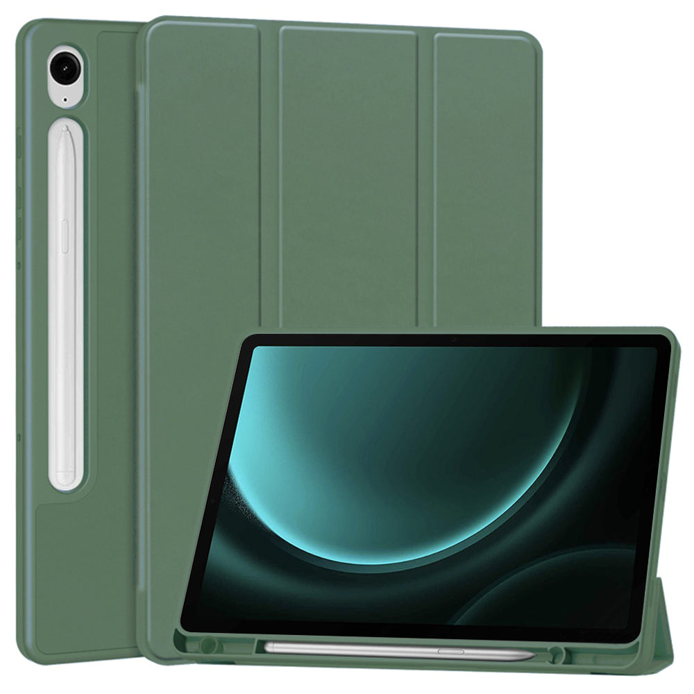 Etui na Samsung Galaxy Tab S10 FE / Tab S9 FE, Techsuit, Flex Trifold, Zielony