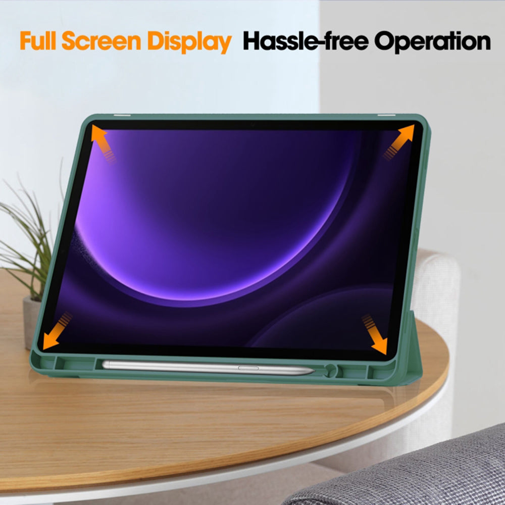 Etui na Samsung Galaxy Tab S10 FE / Tab S9 FE, Techsuit, Flex Trifold, Zielony