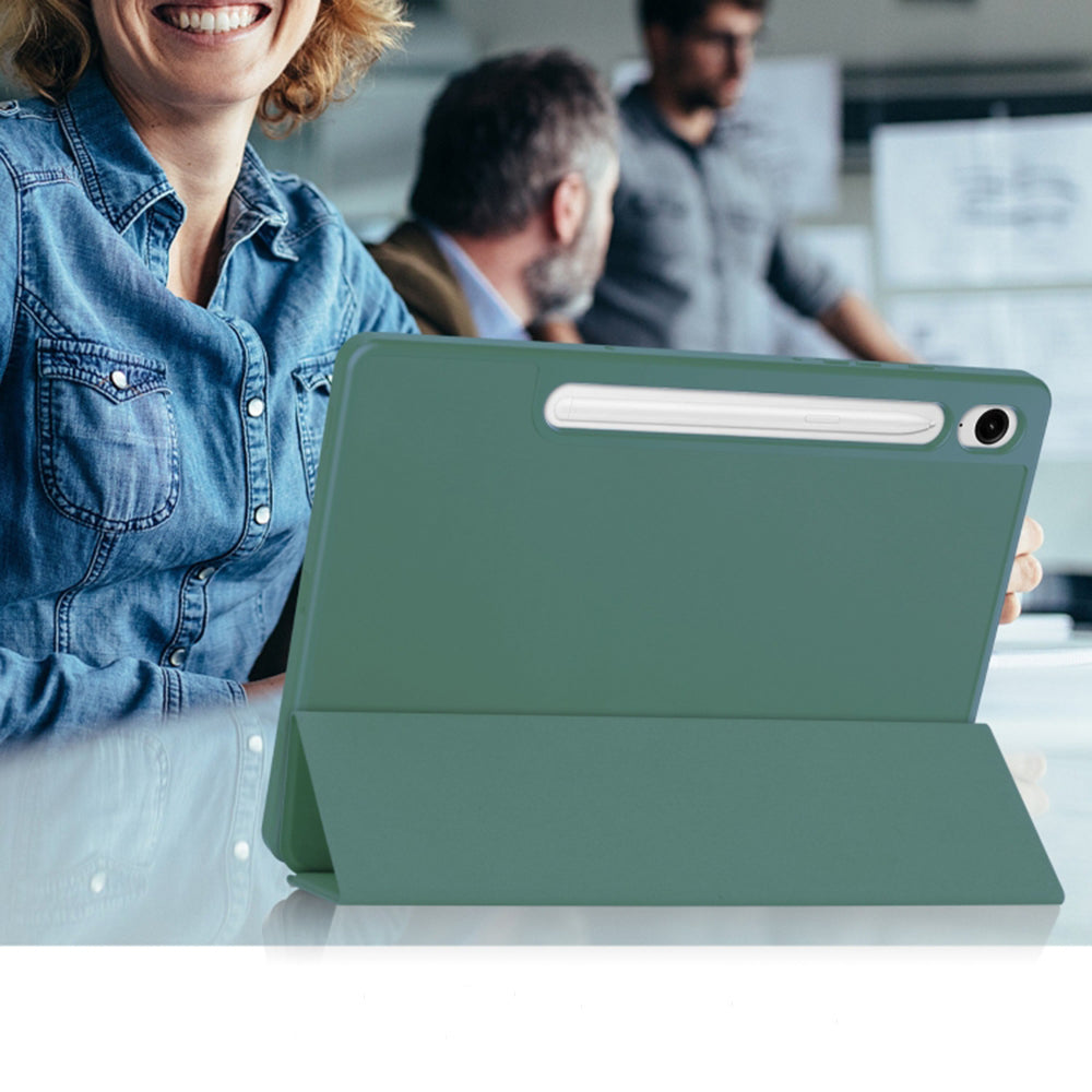 Etui na Samsung Galaxy Tab S10 FE / Tab S9 FE, Techsuit, Flex Trifold, Zielony