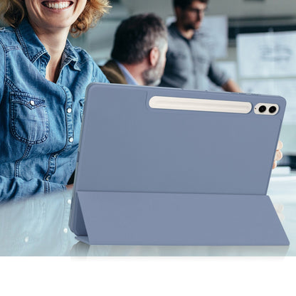 Case for Samsung Galaxy Tab S10+ / Tab S9 FE+ / Tab S9+, Techsuit, Flex Trifold, Gray