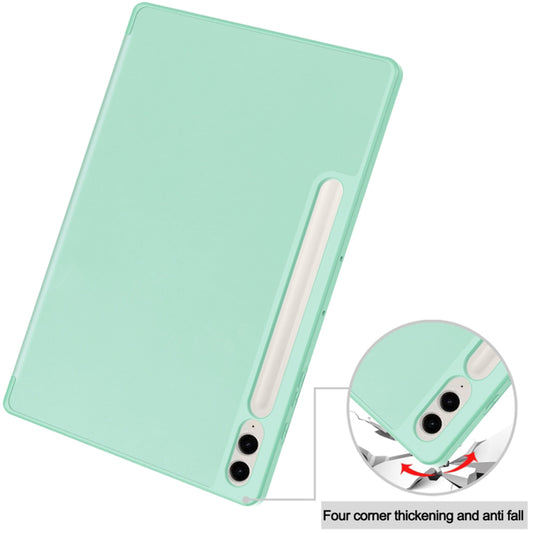 Etui na Samsung Galaxy Tab S10+ / Tab S9 FE+ / Tab S9+, Techsuit, Flex Trifold, Zielona Matcha