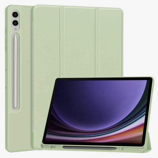 Etui na Samsung Galaxy Tab S10+ / Tab S9 FE+ / Tab S9+, Techsuit, Flex Trifold, Zielona Matcha