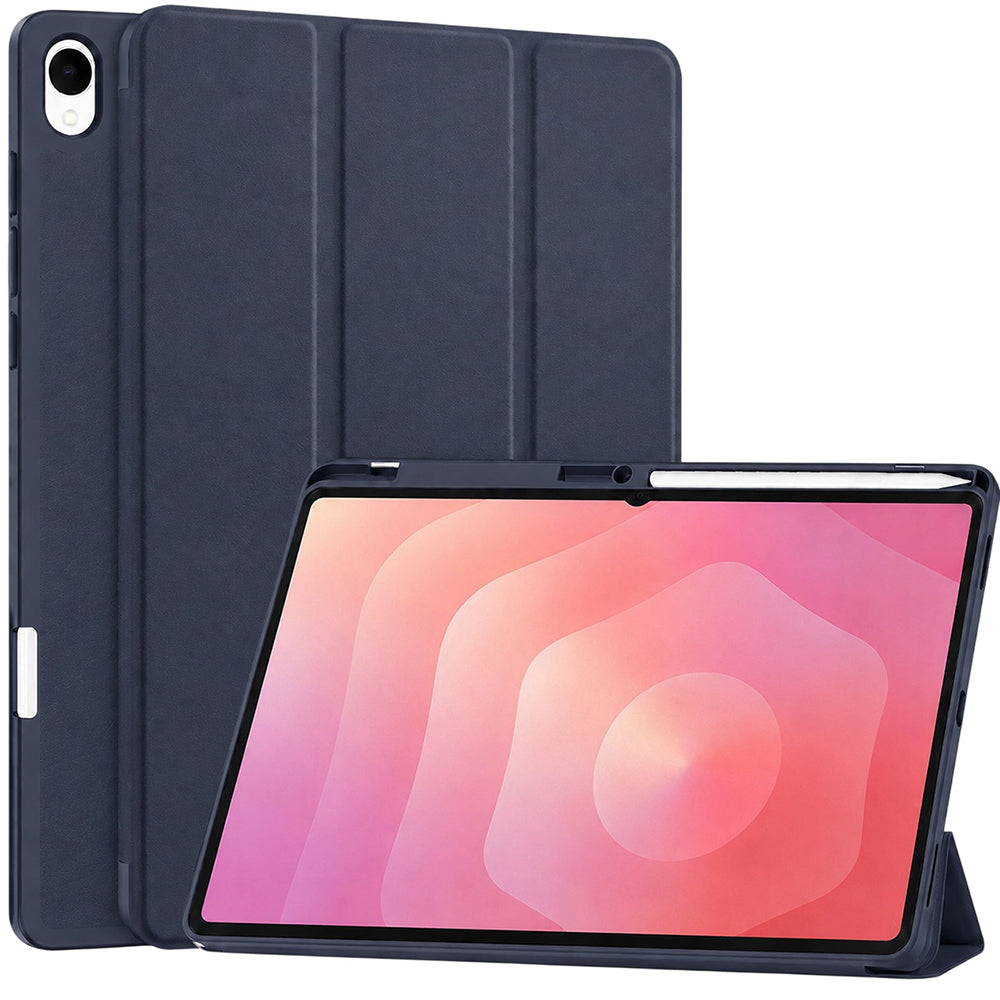 Case for Samsung Galaxy Tab S12 Plus, Techsuit, Flex Trifold, Dark Blue