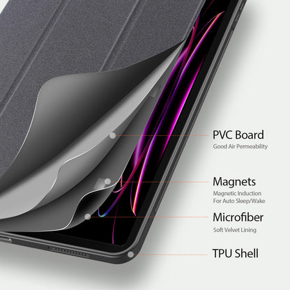 Etui do Samsung Galaxy Tab S12 Ultra / Tab S11 Ultra, DUX DUCIS, Domo z uchwytem na rysik, czarne