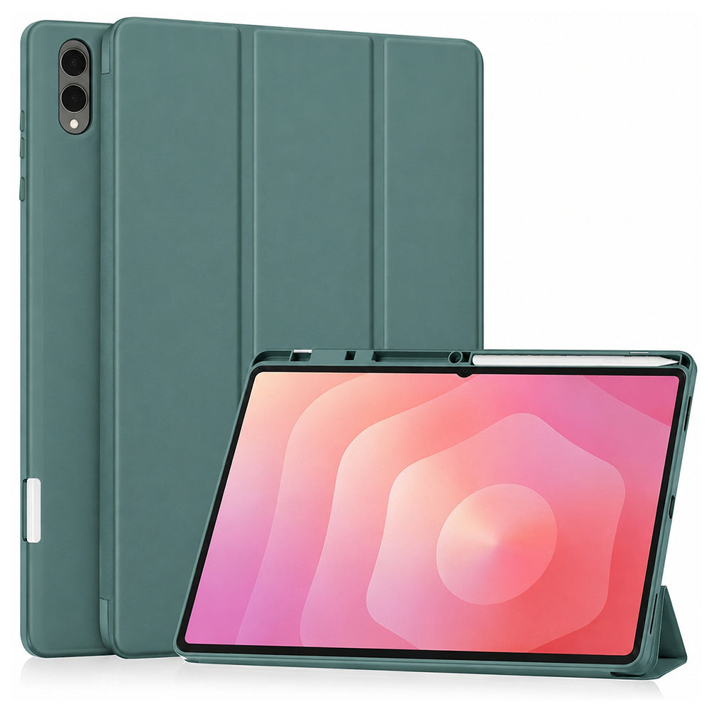 Etui na Samsung Galaxy Tab S12 Ultra / Tab S11 Ultra, Techsuit, Flex Trifold, Zielony