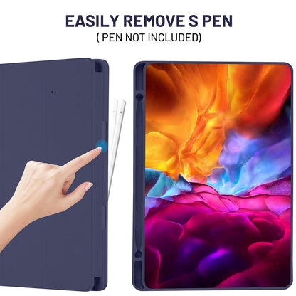Etui na Samsung Galaxy Tab S6 Lite (2024) / Tab S6 Lite (2022) / Tab S6 Lite (2020), Techsuit, Flex Trifold, Granatowy