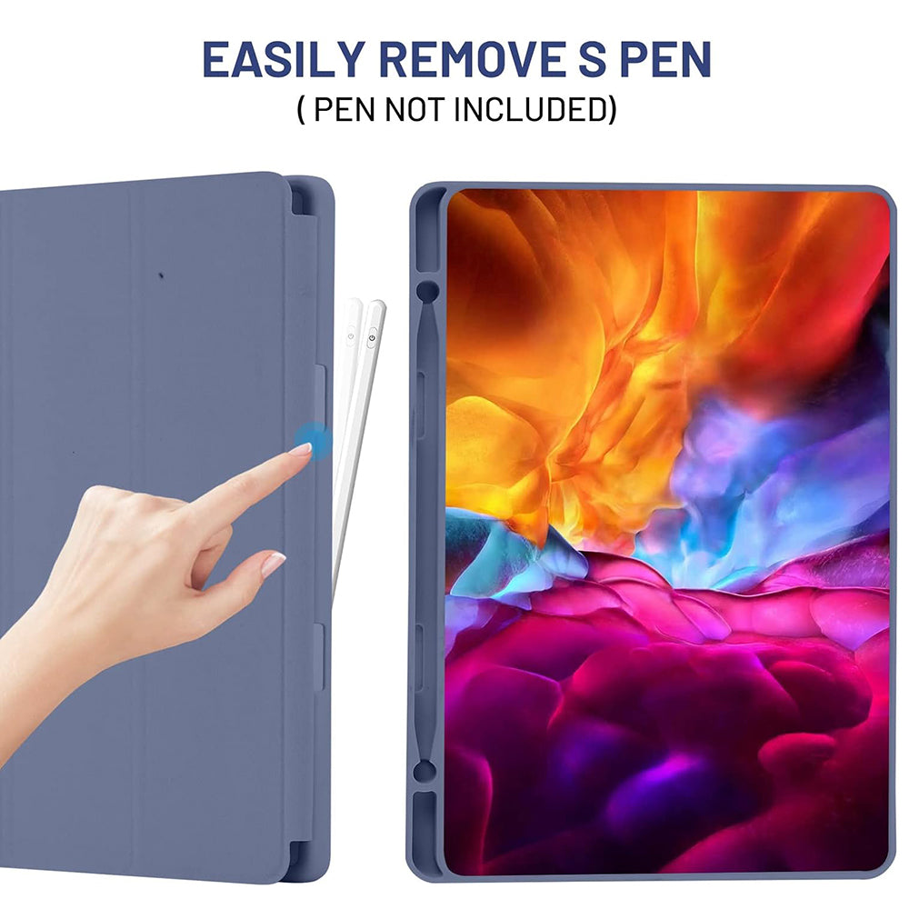 Etui na Samsung Galaxy Tab S6 Lite (2024) / Tab S6 Lite (2022) / Tab S6 Lite (2020), Techsuit, Flex Trifold, Fioletowy