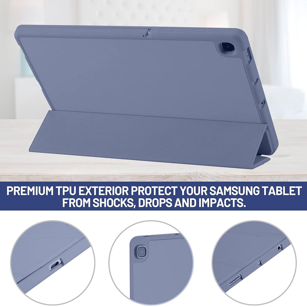 Etui na Samsung Galaxy Tab S6 Lite (2024) / Tab S6 Lite (2022) / Tab S6 Lite (2020), Techsuit, Flex Trifold, Fioletowy