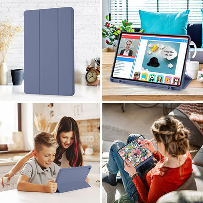 Etui na Samsung Galaxy Tab S6 Lite (2024) / Tab S6 Lite (2022) / Tab S6 Lite (2020), Techsuit, Flex Trifold, Fioletowy