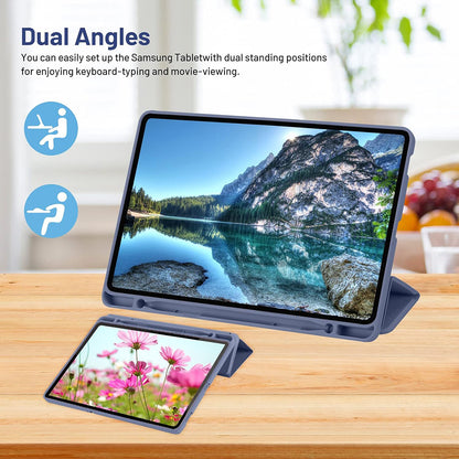 Etui na Samsung Galaxy Tab S6 Lite (2024) / Tab S6 Lite (2022) / Tab S6 Lite (2020), Techsuit, Flex Trifold, Fioletowy