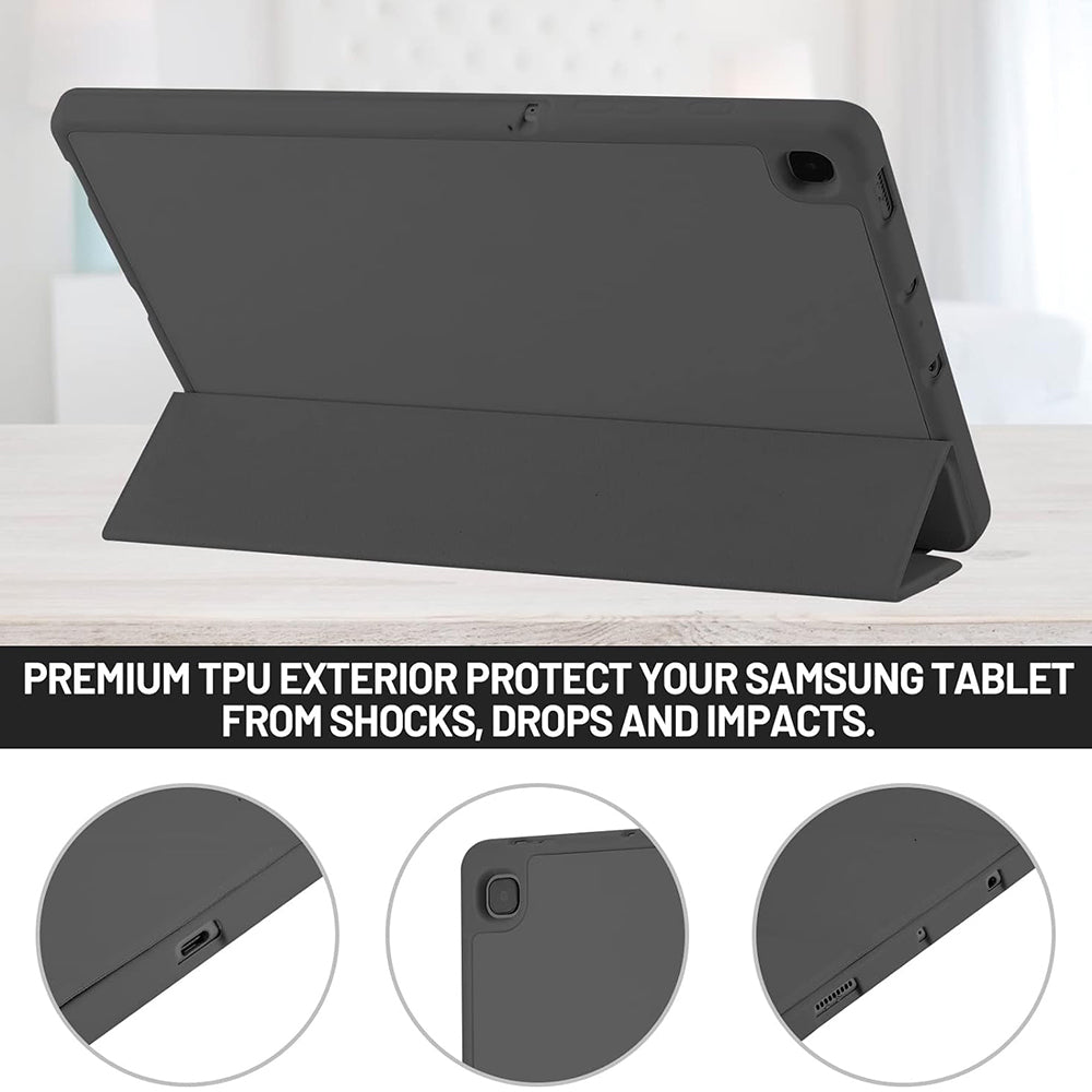 Etui na Samsung Galaxy Tab S6 Lite (2024) / Tab S6 Lite (2022) / Tab S6 Lite (2020), Techsuit, Flex Trifold, Czarny