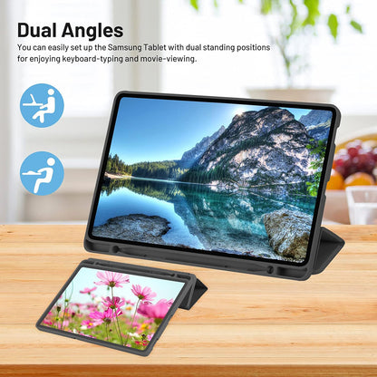 Etui na Samsung Galaxy Tab S6 Lite (2024) / Tab S6 Lite (2022) / Tab S6 Lite (2020), Techsuit, Flex Trifold, Czarny
