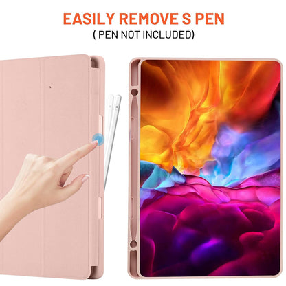 Etui na Samsung Galaxy Tab S6 Lite (2024) / Tab S6 Lite (2022) / Tab S6 Lite (2020), Techsuit, Flex Trifold, Różowe