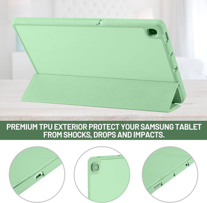Case for Samsung Galaxy Tab S6 Lite (2024) / Tab S6 Lite (2022) / Tab S6 Lite (2020), Techsuit, Flex Trifold, Matcha Green