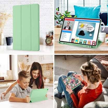 Case for Samsung Galaxy Tab S6 Lite (2024) / Tab S6 Lite (2022) / Tab S6 Lite (2020), Techsuit, Flex Trifold, Matcha Green